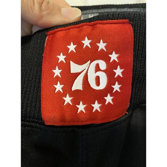 Nike NBA 76ers Sixers Joggers Sweatpants Black Athleisure Basketball Tear Away - Picture 4 of 16